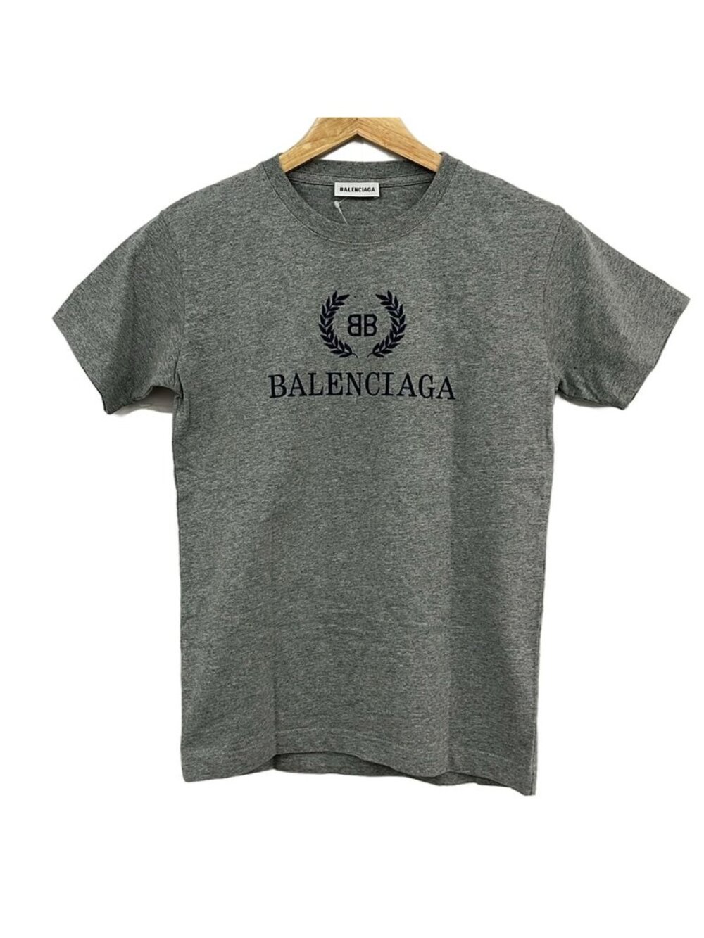 Balenciaga Short Sleeve T-Shirt Gray Navy Summer XS